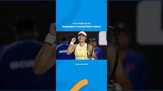 Emma Raducanu's Grand Slam return. #australianopen #ausopen #ao2024 #raducanu