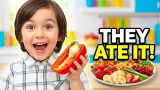 Яркие и полезные продукты для детей и малышей #клубника #яблоко #банан