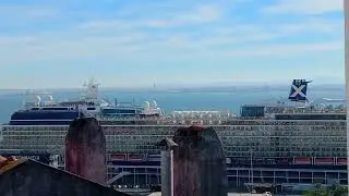 Azamara Journey/ celebrity Equinox in Lisbon 