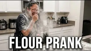 INSANE FLOUR PRANK ON CHRISTINA!😂 YOU WON'T BELIEVE IT!