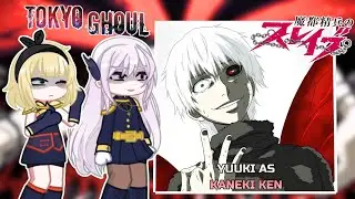 Mato Seihei No Slave React To YUUKI as KANEKI KEN | Tokyo Ghoul | PUT VIDEO ON 2X | Gacha React