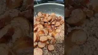 How | Mixing the Ground Meat & Sausage #shorts #viralshorts #mix #food #how