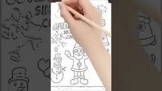 Cute Christmas Coloring Page for Kids & Adults | Fun Holiday Art to Color! 🎄 #drawing #art#colors