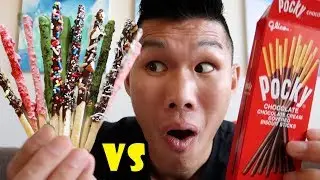 HOMEMADE POCKY vs STORE BOUGHT Taste Test || Life After College: Ep. 573