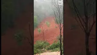 Massive landslip in Kerala caught on camera