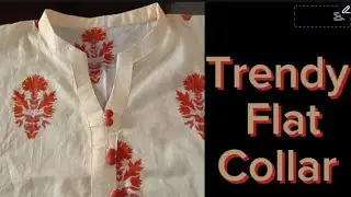 Viral Flat Collar || Beautiful Collar || Easy Method @Stitches Store 👗👚👚👗