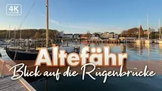 Blick auf die R&uuml;genbr&uuml;cke - Seebad Altef&auml;hr auf R&uuml;gen 2022 (4K Sunset-Walk)