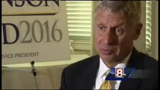 Gary Johnson holds Maine rally to court undecided voters