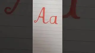 how to write Aa#simple handwriting
