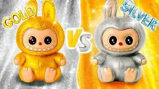 &iexcl;LABUBU ORO vs PLATA! De Nerd a Popular LABUBU