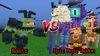 Ronic vs Epic Boss Addon | Minecraft Mob Battle