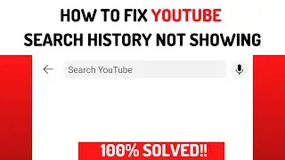 How To Fix Youtube Search History Not Showing All | YouTube Problem Solved |#npltechnical
