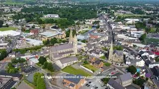St Columbas Church of Ireland Sacred Heart Church Omagh Co Tyrone Northern Ireland 3 4K & HD