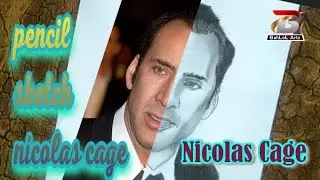 How To Pencil Sketch Nicolas Cage | American Actor And Film Producer | Bahlol Arts...