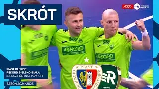 Piast Gliwice - Rekord Bielsko-Biała |1:1, 3:5k| Skrót | 2. mecz PÓŁFINAŁ (2024/25)