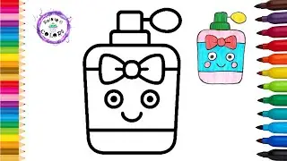 Perfume Bottle Cute Easy Simple Drawing And Coloring #perfume #rainingcolors