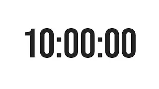 10 HOUR TIMER - COUNTDOWN TIMER (MINIMAL) - WITH ALARM