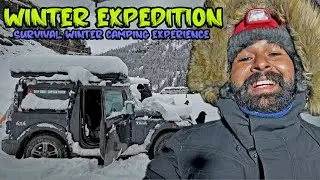 Extreme -22°C Camping in a Rooftop Tent | Winter Survival in Sethan & Gulaba!