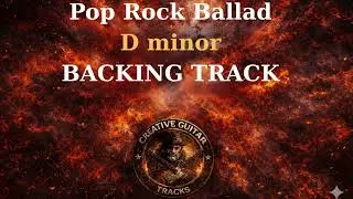 Pop Rock Ballad Backing Track in D Minor | For Guitar Practice | 125 BPM