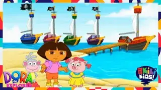 Dora The Explorer | The Pirate Treasure Hunt | Akili Kids!