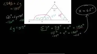 Finding Angle Measures Using Triangles
