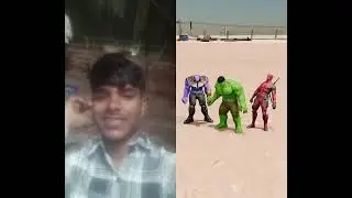 Spiderman-hulk_thanos-deadpool ⚡🔥 || STOP LAUGH CHALLENGE || #thanos #spiderman
