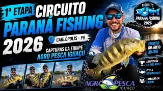 Primeira Etapa Circuito Paraná Fishing!
Carlópolis-PR
31/01/2026
Equipe Agro Pesca Iguaçu