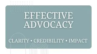 Effective Advocacy Workshop