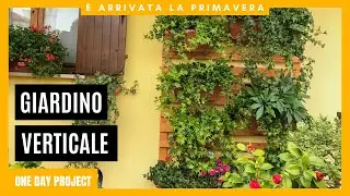 Giardino verticale modulare in legno - fai da te