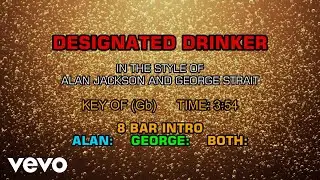 Alan Jackson, George Strait - Designated Drinker (Karaoke)