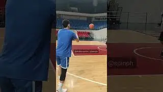 Calvin Oftana takes extra shots after practice #GilasPilipinas #AsianGames