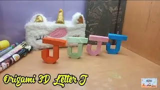 Origami Alphabet | Origami 3D Letter J | Paper Alphabet | Letter J | Papercrafts | @GESSIDEAS