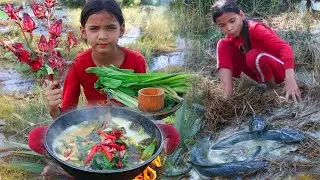catching fish in field - Steamed fish with French | My Countryside Life