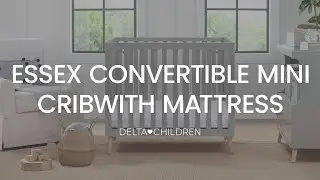 Essex Convertible Mini Baby Crib with 2.75-Inch Mattress (by Delta Children)