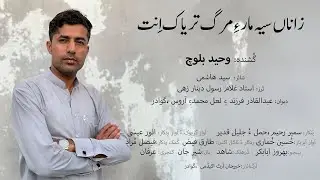 NewGazal (Zana Sah Marri Marg Taryaki/زاناں سی مارءِ مرگ) Singer/Waheed Baloch  Poet/SyedZahoorshah