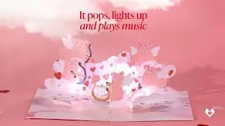 Hogs and Kisses Music and Lights Pop-Up Card