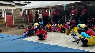 Jerrabby pre-school kids doing Luo singing game on their graduation party 2022