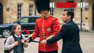 Royal Guard STOPS Camilla's Driver — After He GRABS Charlotte's Backpack Roughly