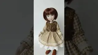 Dress with vest for Siblies dolls by Ruby Red fashion Friends #dollclothespattern #dollclothes