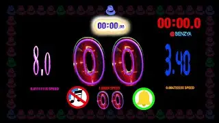 720 Second countup (8.0 and 3.40 down) timer  alarm🔔 Rewind Tape Count add