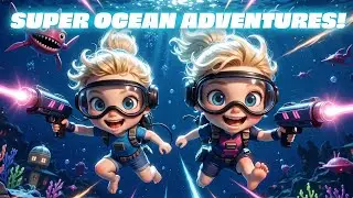 Super Ocean Adventures! 🦈 | Dangerous battles, mysterious thrill, But we&rsquo;re laughing, super chill! 🦑