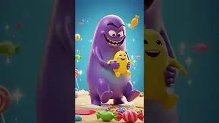 🍬 The Candy Mix-Up | Cute Animated Short (Purple & Yellow)