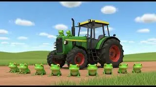 Bouncy Frogs on the Tractor Wheel! 🛞🐸 | Learn Numbers 1&ndash;10