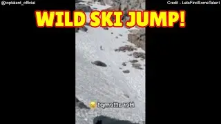 Girl's Insane Lake-Ski Stunt Caught on Camera! #talent