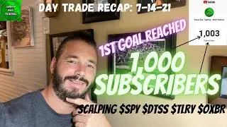 Day Trading | 1,000 Subscribers Hit! | Full Trade Recap $TLRY $DTSS $OXBR [Technical Analysis]