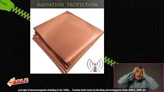 1005003152990444 Faraday Cloth Conductive Copper Fabric Reduce EMF EMI Protection Mater