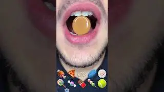 mukbang ginger candy vs chocolate coin asmr😂