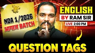 NDA 2026 Question Tags in English | Question Tags in English Grammar |NDA 1 2026 English Preparation