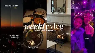 Weekly Vlog | Working in tech in my 20s, vintage heel shopping, 1Way, pr, curly hair routine & more