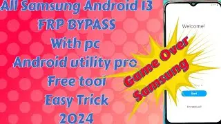 All Samsung Android 13|Free Frp Bypass With Android Utility Tool  2024|